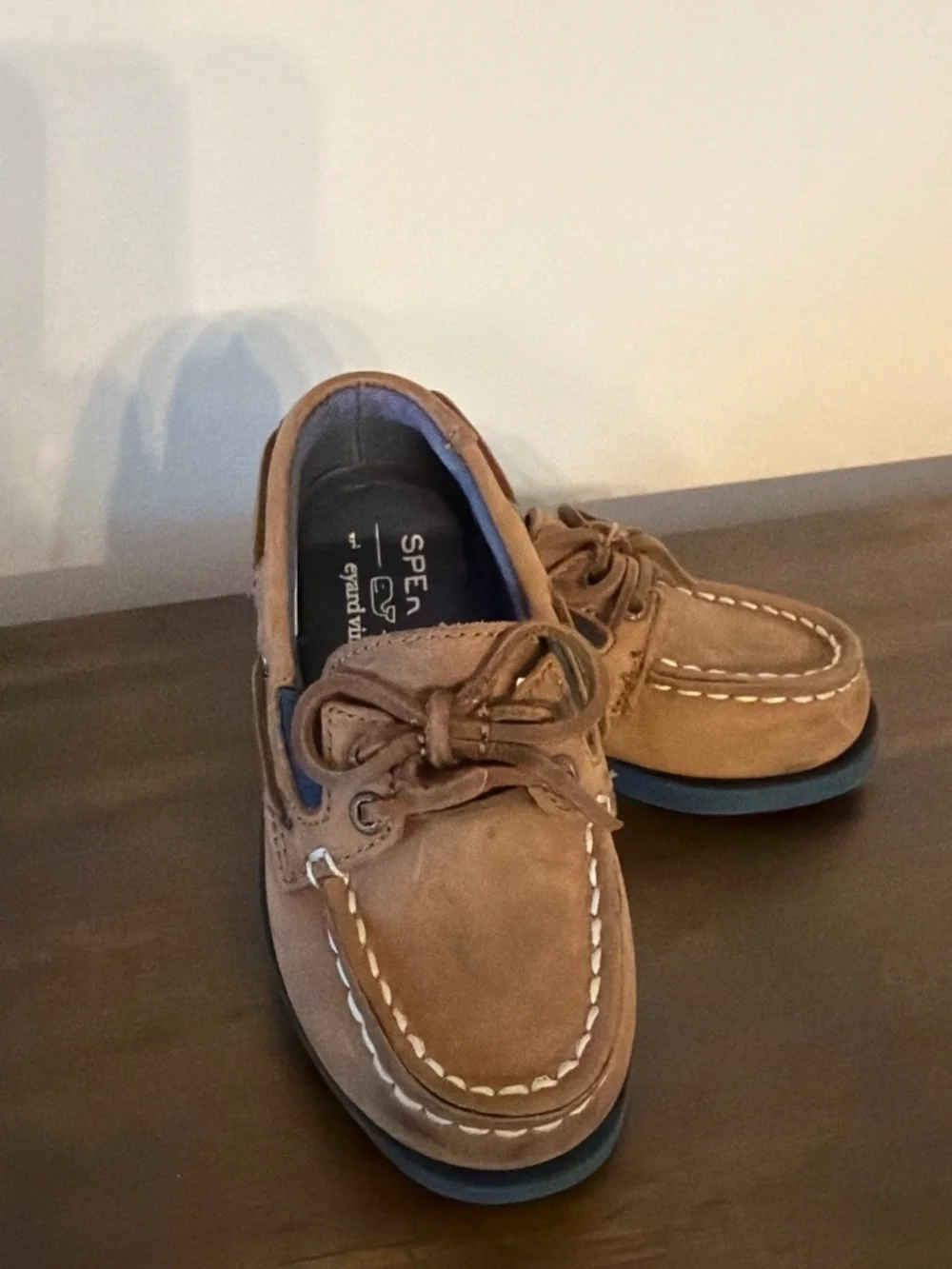 Sperry x Vineyard Vines Toddler Boys Size 8M A/O boat shoes EUC